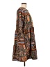 Assorted Brands Print Brown Casual Dress Size 10 (estimated) - photo 4