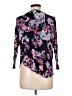 Eyeshadow Floral Black 3/4 Sleeve Blouse Size M - photo 2