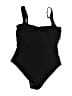 Assorted Brands Solid Black One Piece Swimsuit Size 12 - photo 2