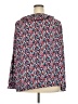 Croft & Barrow 100% Polyester Floral Blue Long Sleeve Blouse Size 3X - photo 2