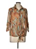 DressBarn 100% Polyester Paisley Orange 3/4 Sleeve Blouse Size L - photo 1
