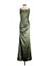 Unbranded 100% Polyester Green Cocktail Dress Size 0 - photo 1