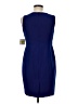 Kasper Solid Blue Cocktail Dress Size 6 Petite - photo 2