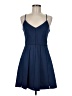 Parker Solid Blue Ivory Cocktail Dress Size M - photo 1