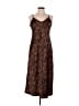 Gap 100% Polyester Animal Print Brown Casual Dress Size M - photo 1