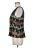 HD in Paris Black Blue Sleeveless Blouse Size 6 - photo 5