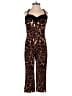 Assorted Brands Animal Print Brown Jumpsuit Size XS - photo 1