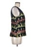 HD in Paris Black Blue Sleeveless Blouse Size 6 - photo 4