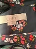 Ann Taylor LOFT 100% Polyester Floral Black Long Sleeve Blouse Size M - photo 7