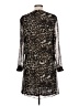 Wendy Williams 100% Polyester Animal Print Brown Casual Dress Size 10 - photo 2