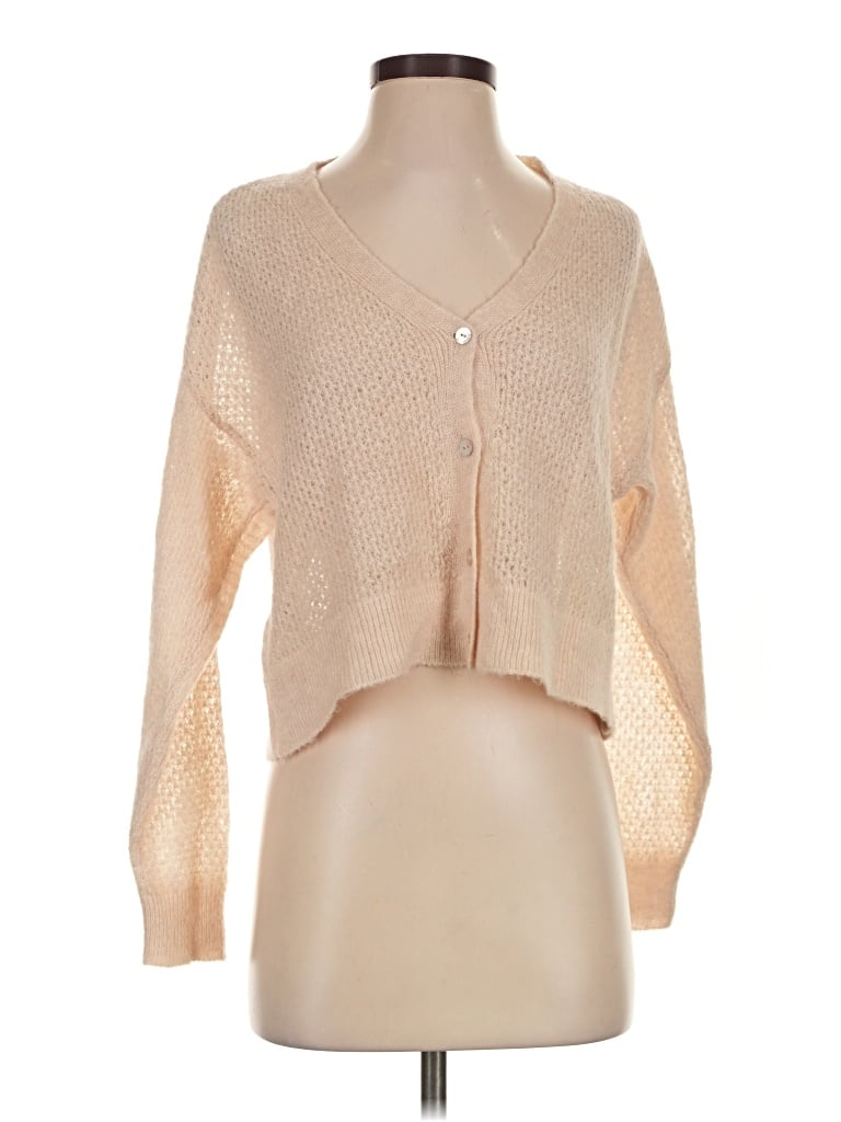 Pre-owned Mng Cardigan Sweater In Tan
