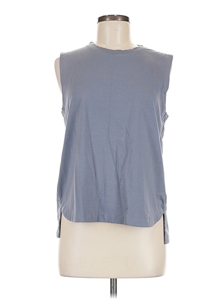Pre-owned Athleta Sleeveless T-shirt In Gray