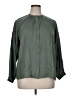 ABLE 100% Viscose Solid Green Long Sleeve Blouse Size XL - photo 1