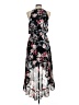 Elle 100% Polyester Floral Black Cocktail Dress Size M - photo 2