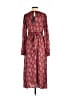 Lulus 100% Polyester Paisley Burgundy Casual Dress Size XS - photo 2