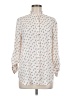 Ann Taylor LOFT 100% Polyester Print Ivory Long Sleeve Blouse Size M - photo 1