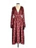 Lulus 100% Polyester Paisley Burgundy Casual Dress Size XS - photo 1
