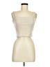 4SI3NNA Ivory Sleeveless Top Size M - photo 1