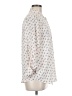 Ann Taylor LOFT 100% Polyester Print Ivory Long Sleeve Blouse Size M - photo 4