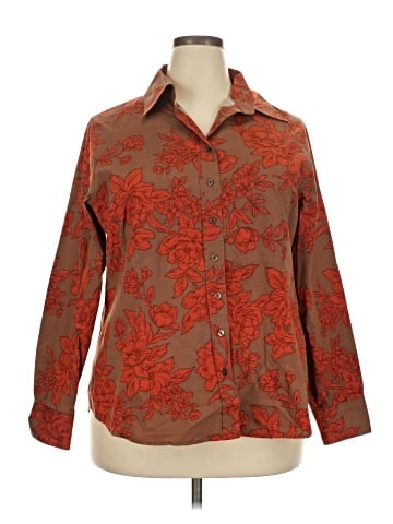 Coldwater Creek 3/4 Sleeve Button-Down Shirt (view 1)