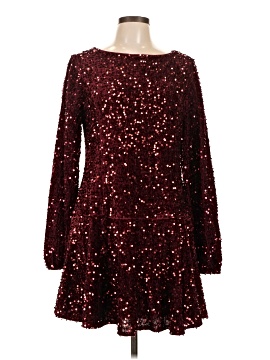 chiffon long sleeve midi dress Rebecca Taylor