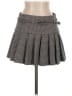 MNG Houndstooth Gray Casual Skirt Size XXS - photo 1