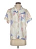 Unbranded Tropical Ivory Short Sleeve Blouse Size S - photo 1