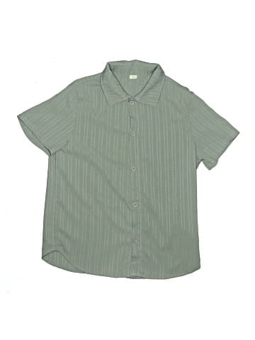 Shein Short Sleeve Button-Down Shirt (view 1)