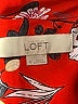 Ann Taylor LOFT Floral Red Long Sleeve Blouse Size M - photo 4