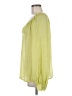 Ann Taylor LOFT 100% Polyester Green Yellow Long Sleeve Blouse Size M - photo 5