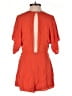 Louna 100% Rayon Solid Orange Romper Size XS - photo 2