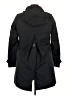Zara Basic Black Coat Size 30 - photo 2
