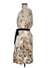Lands' End Canvas Print Tan Ivory Cocktail Dress Size 2 - photo 5