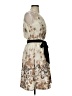 Lands' End Canvas Print Tan Ivory Cocktail Dress Size 2 - photo 4