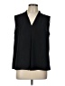 Nine West 100% Polyester Black Sleeveless Blouse Size L - photo 1