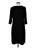 Leota Solid Black Casual Dress Size M - photo 2