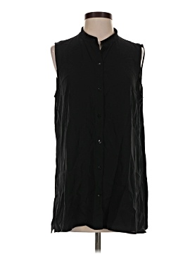Eileen Fisher Sleeveless Button Down Shirt