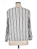 Torrid Stripes White Long Sleeve Blouse Size 1X Plus (1) - photo 2