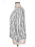Torrid Stripes White Long Sleeve Blouse Size 1X Plus (1) - photo 5