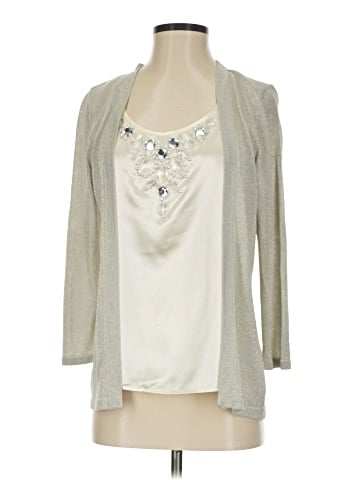 August Silk Cardigan (view 1)