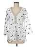 Boston Proper 100% Polyester White 3/4 Sleeve Blouse Size M - photo 1
