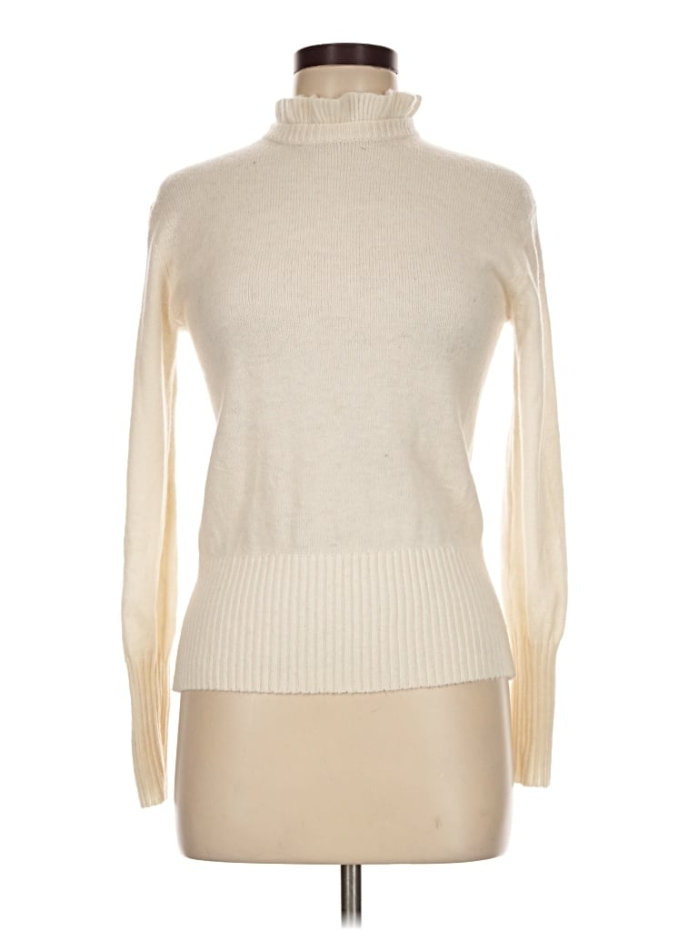 Pre-owned Unbranded Turtleneck Sweater In Ivory