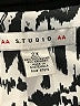 AA Studio AA Print Black Casual Dress Size 2X - photo 7