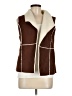 SELF E 100% Polyester Brown Vest Size M - photo 1