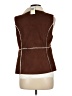 SELF E 100% Polyester Brown Vest Size M - photo 2