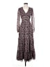 Lost + Wander 100% Polyester Floral Purple Casual Dress Size XS - photo 1