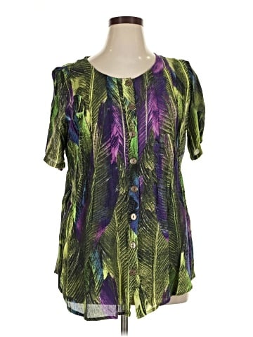 Roaman's Short Sleeve Blouse (view 1)