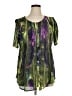 Roaman's 100% Rayon Green Short Sleeve Blouse Size 14W - photo 1