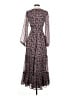 Lost + Wander 100% Polyester Floral Purple Casual Dress Size XS - photo 2