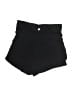 Santiny Solid Black Shorts Size L - photo 2